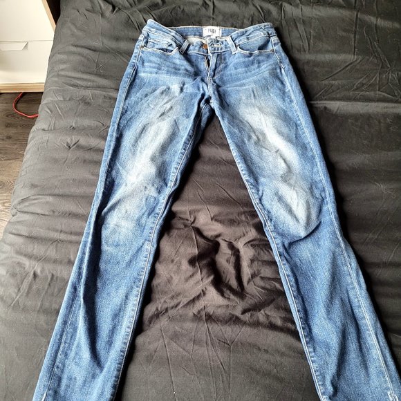 PAIGE SKILINE SKINNY JEANS - Picture 1 of 4